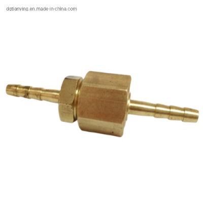 Brass Hose Adapter Nipple with Hose Barb