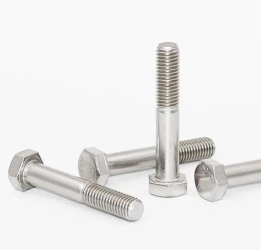 M4 to M22 Stainless Steel Color Half Thread Hex Head Screw Bolts