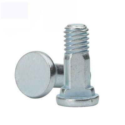 Customized Zinc Plated Thin Low Flat Head Machine Shoulder Screws with Neck