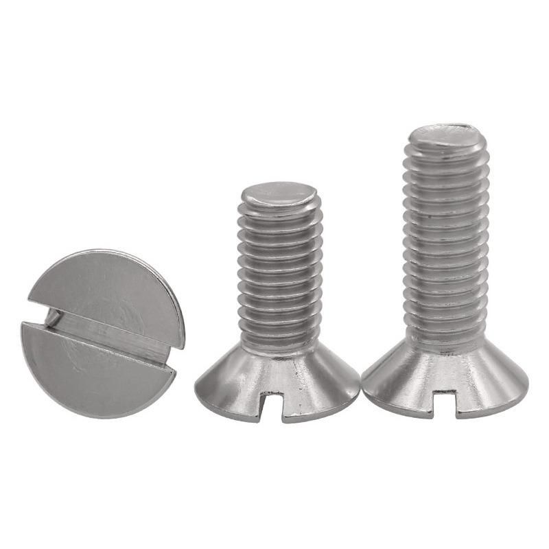 Ss304 Slotted Countersunk Head Machine Screw DIN963