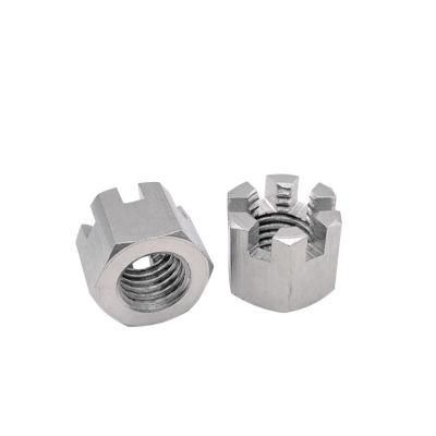 Manufacture Price DIN935 Stainless Steel A2-70 Waxed Hex Slotted Castle Nuts