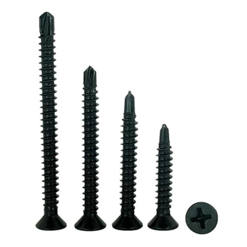 Black Oxide Finish Countersunk Head Self Drilling Screw