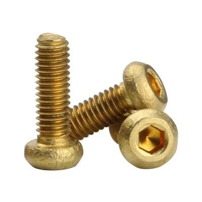 Custom Size Brass Round Head Hex Socket Cap Machine Screw