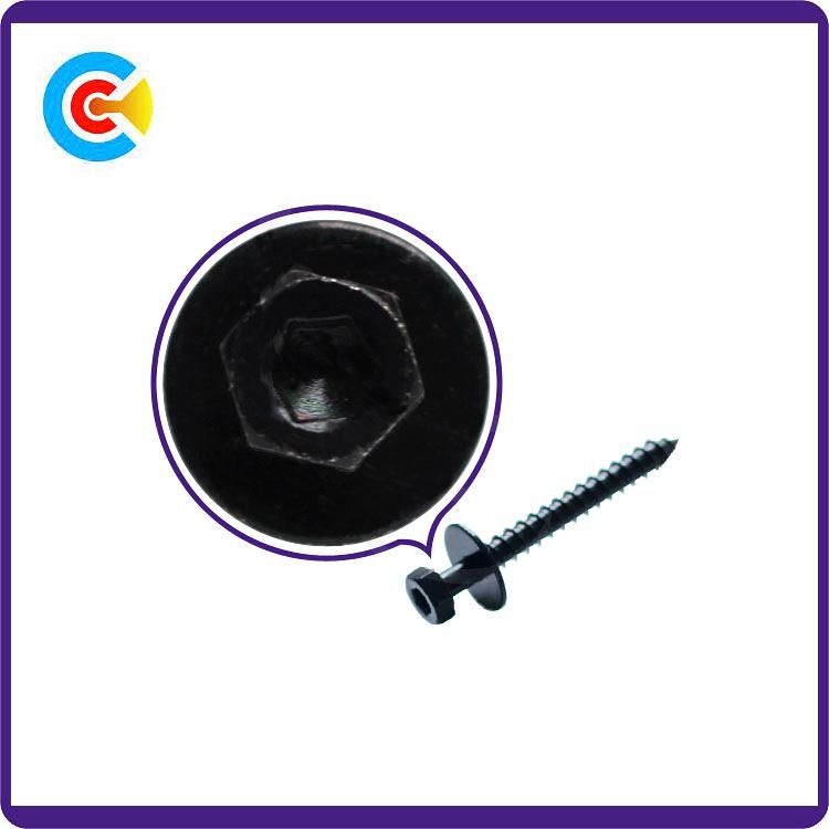 GB/DIN/JIS/ANSI Carbon-Steel/Stainless-Steel Internal and External Hexagonal Flat Pad Combination Screw