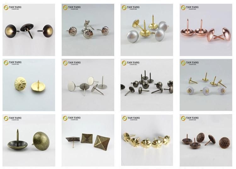 16mm Bronze Color Furniture Hardware Metal Antique Decorative Furniture Nails