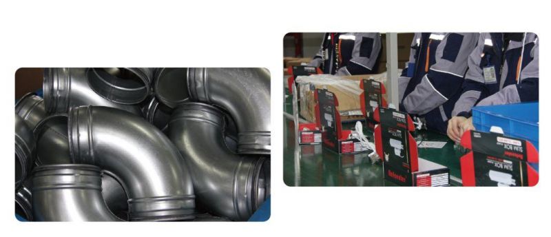 Galvanized 90 Degree Pressed Elbow Bend for HVAC Central Air Conditioning