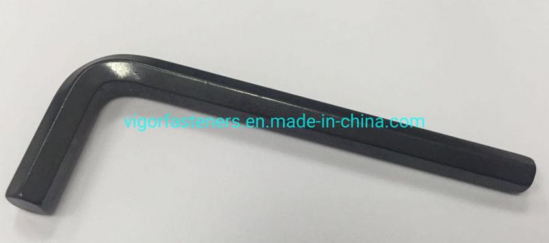 Exquisite Nickel Plated Cr-V L Shaped Hex Key with Ball Point Allen Wrench for Furniture