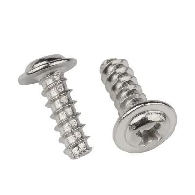 Stainless Steel 304 Cross Round Wafer Head Pan Cutting Self-Tapping Screw GB70-85