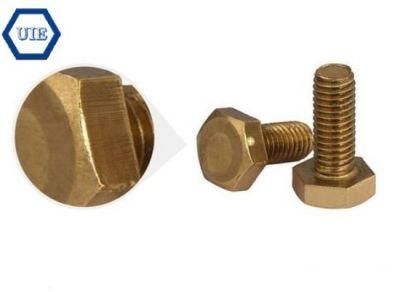 Brass Hex Cap Screw DIN933 Full Thread Hex Bolt (building hardware)