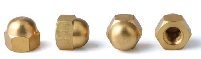 DIN 1587 Fasteners Metal M16 Copper Brass Hexagon Head Dome Cap Nut