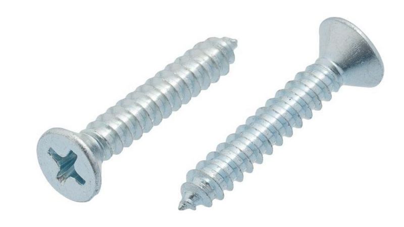Counterstunk Flat Head Phillips Drive White Blue Zinc Self-Tapping Sheet Metal Screw/Wood Screw/Chipboard Screws