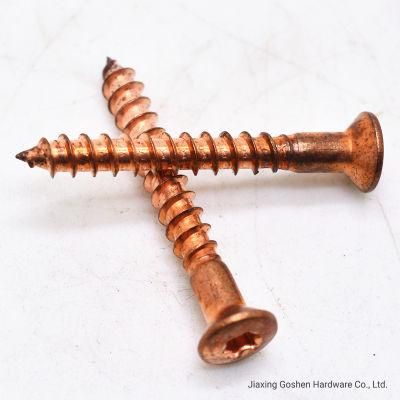 Semi-Recessed Copper Plated Self-Tapping Screws