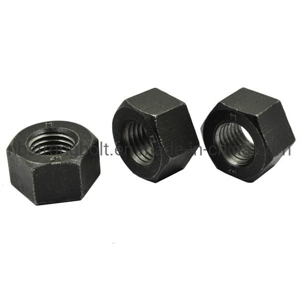 ASTM A194 Gr. 2h Heavy Hex Nut Black 1.1/8"-7