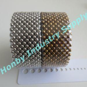 38mm Gold and Silver Color Round Ball Head Pins in Wheels Packing