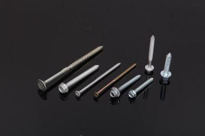 Hex Washer Self Tapping Screws /Flat Head Chipboard Screws Zinc Plated