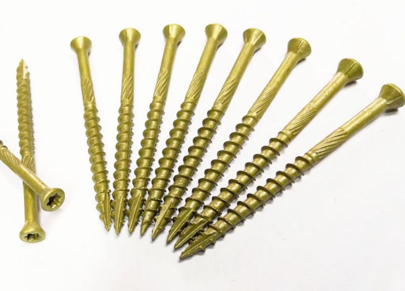 Trim Head Torx Drive Wood Screw Type 17 Serrate Thread Deck Screw