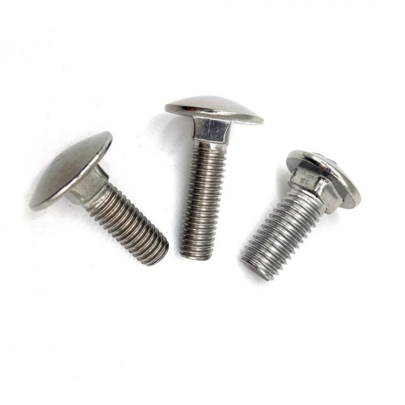 Factory Price Custom Short Neck DIN 603 M6 M8 M10 M12 Stainless Steel Carriage Bolt