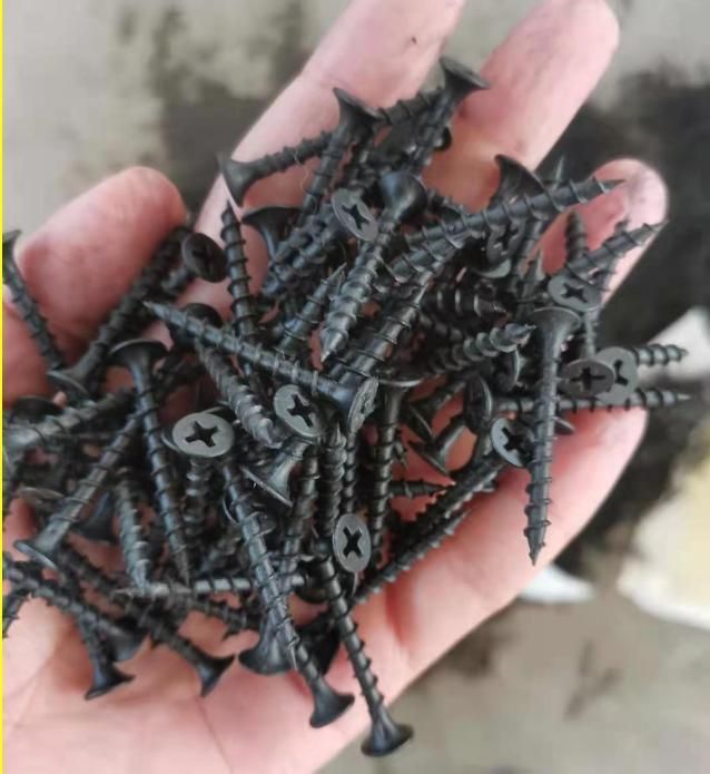 Tornillos Gypsum Plasterboard Black Phosphate Bugle Head Sheetrock Drywall Screw for Gypsum Board for Construction