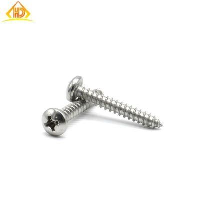 Ss304 Phillips Pan Head Metal Self Tapping Fasteners Screw
