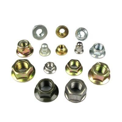 Hexagon Flange Nuts Zinc Plated Black DIN 6923