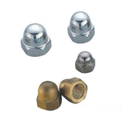Stainless Carbon Steel Round Hex Acorn / Dome Cap Nut DIN1587