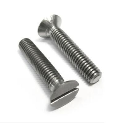 Titanium Gr5 Gr7 Slotted Countersunk Head Titanium Screws