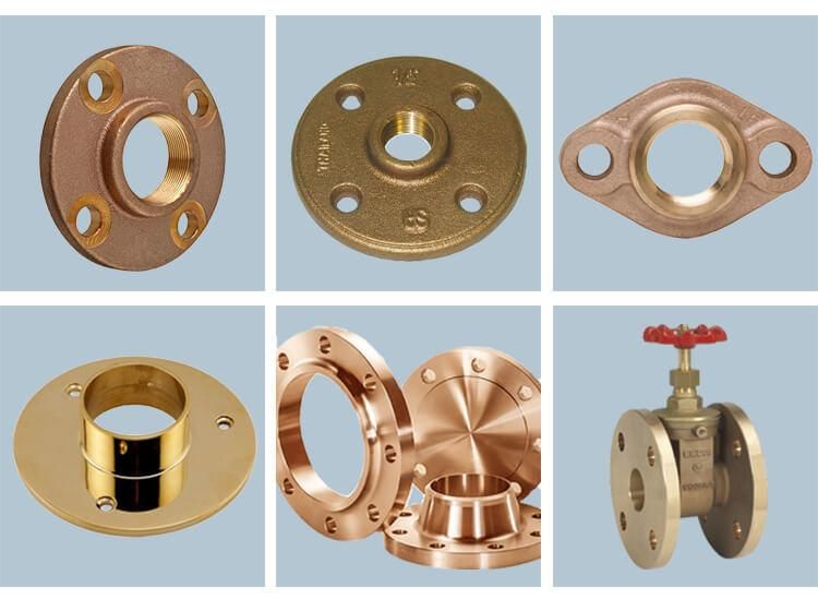 Densen Customized Copper Brass Forging Flange, Forged Plate Flange