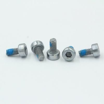 Hexagon Socket Cup Head Locking Screw with Blue Nylon Patch