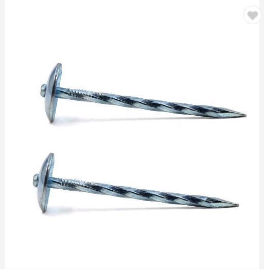 E. G 2 1/2" X Bwg9 50lb /Box Roofing Nails with Umbrella Head Rubber Washer /Common Nails