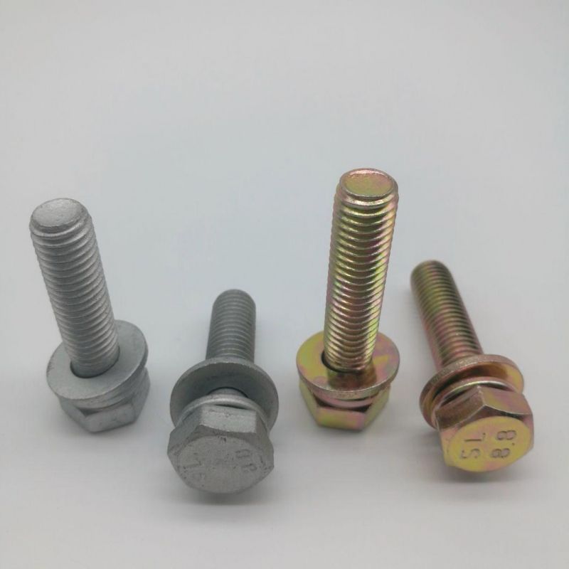 Hex Head Bolts and Spring Washers and Plain Washers Assemblies