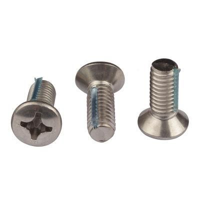 Metric Hardware Cross Recessed Phillips Raised Oval Head Anti-Loosening Screw