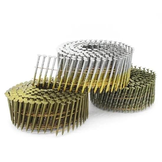 15 Degree 0.083" X 1-1/2" Screw Shank Coil Nails