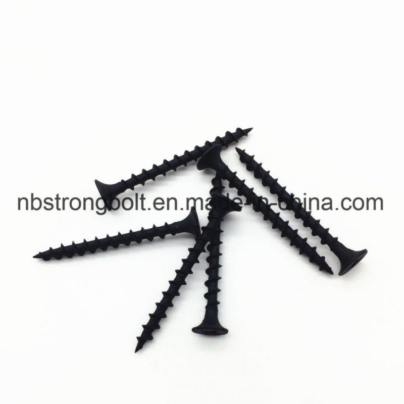 Phil Bugle HD Coarse Thread Drywall Screw Black Phos #6X1.1/4"