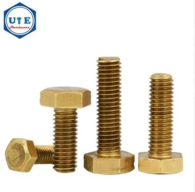 Hot Sales Brass Fasteners Hexagonal Bolt Full Thread