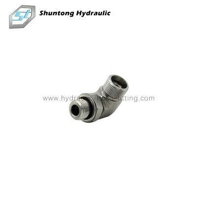 Hydraulic Adapter 45&deg; Metric Male 24&deg; or SAE Male Adjustable Stud, Hose End, Hose Fitting