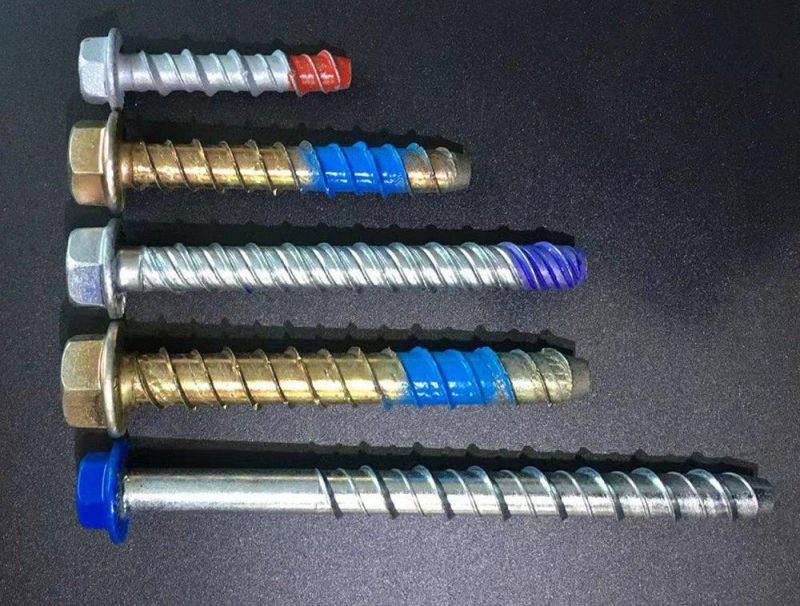 Zinc Carbon Steel Hex Head Heavy Duty Concrete Bolt Anchor