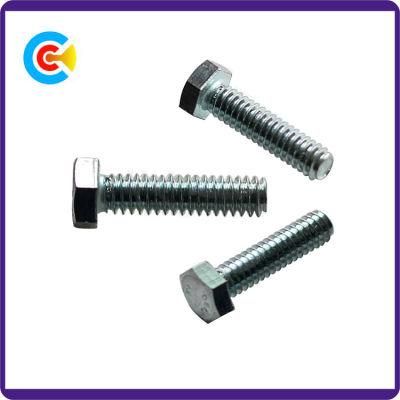 DIN/ANSI/BS/JIS Carbon-Steel/Stainless-Steel Galvanized Hexagon Bolts for Building and Bridge