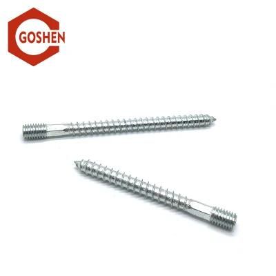 M8*65mm Galvanized Carbon Steel Zinc Plated Hanger Bolt