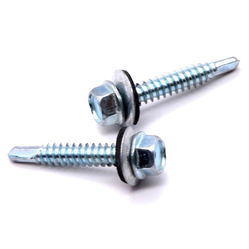 Hexangular Head Self Drilling Screw with Rubber Washer