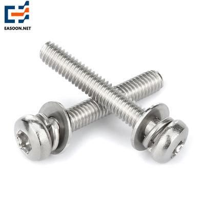 Class 10.9 Quality Plated Socket Pan Head Screw Bolt M6*16 Pan Torx/Torx Screw/Torx Bolts