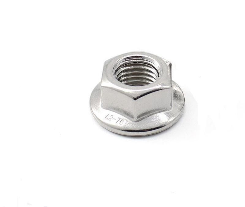 DIN6927 Hex Flange Lock Nut, Hex Flange Nut, Self Locking Nuts, Stainless Steel, 304 316