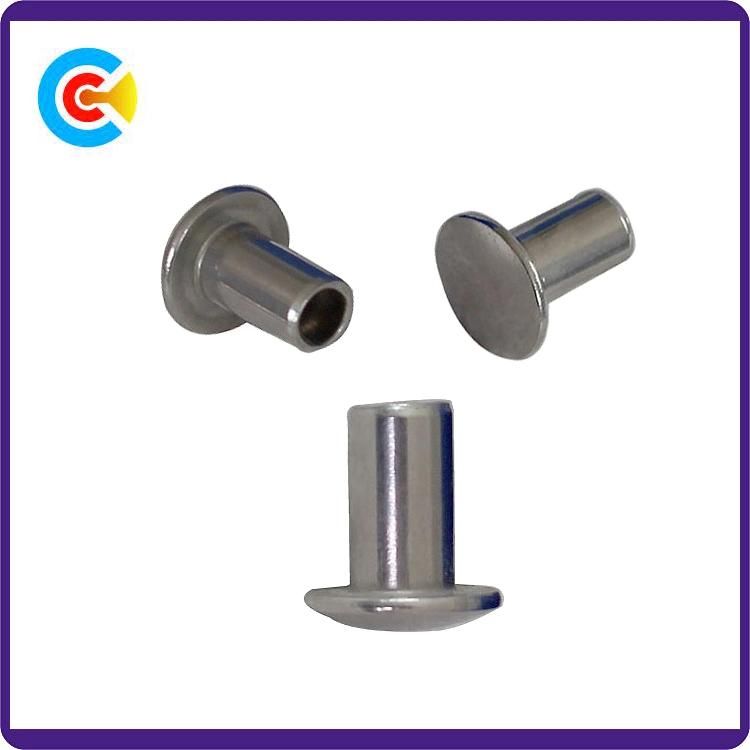 DIN/ANSI/BS/JIS Carbon-Steel/Stainless-Steel Semi-Round Head Rivets