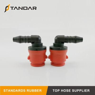 SAE J2044 Fuel Fluid Hose Plastic Right Angle Quick Coupling