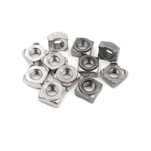 China Suppliers Square Threaded Welding Nut Aluminum Fixing Auto Spot Weld Nuts