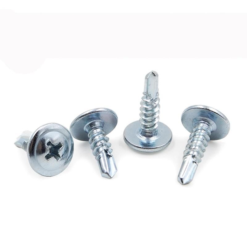 C1022 Hardened Truss Wafer Head Self Drilling Screw Zinc