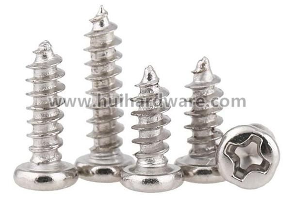 Carbon Steel Galvanized Pan Head DIN 7981 Self Tapping Screws