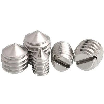 GB71 DIN553 Stainless Steel304 Slotted Set Screw with Ponint End M4m5m6