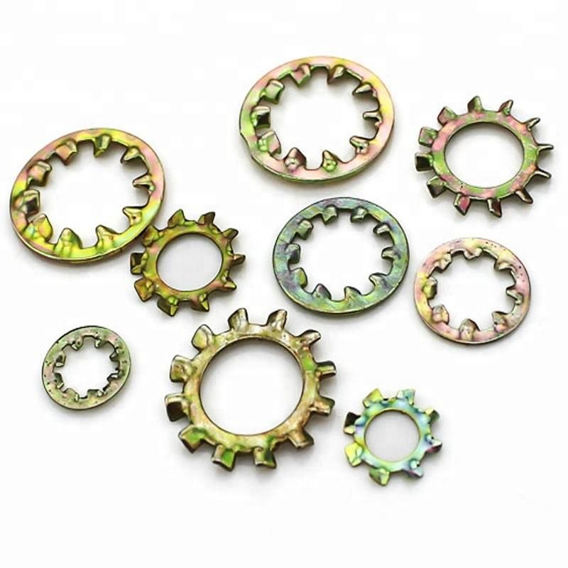 Amse/ANSI Tooth Washe Lock Washer Zinc Yellow