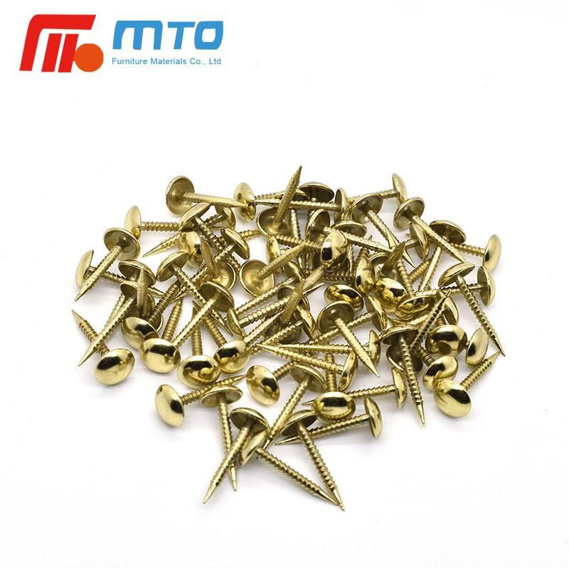 Sofa Upholstery Tacks Wooden Furniture Decorative Tacks Hobnail Thumb Nails (Gold)