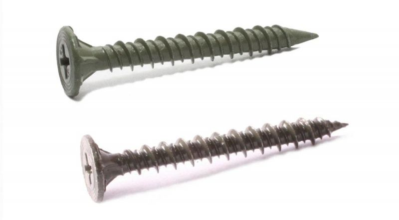 Ruspert Coated Phillips Flat Sith Nibs Self Drilling Cement Board Screws with Wings